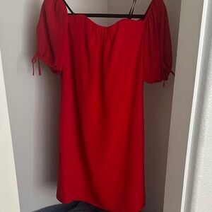 Rachel Rachel Roy Red Off-Shoulder Women's Mini Dress